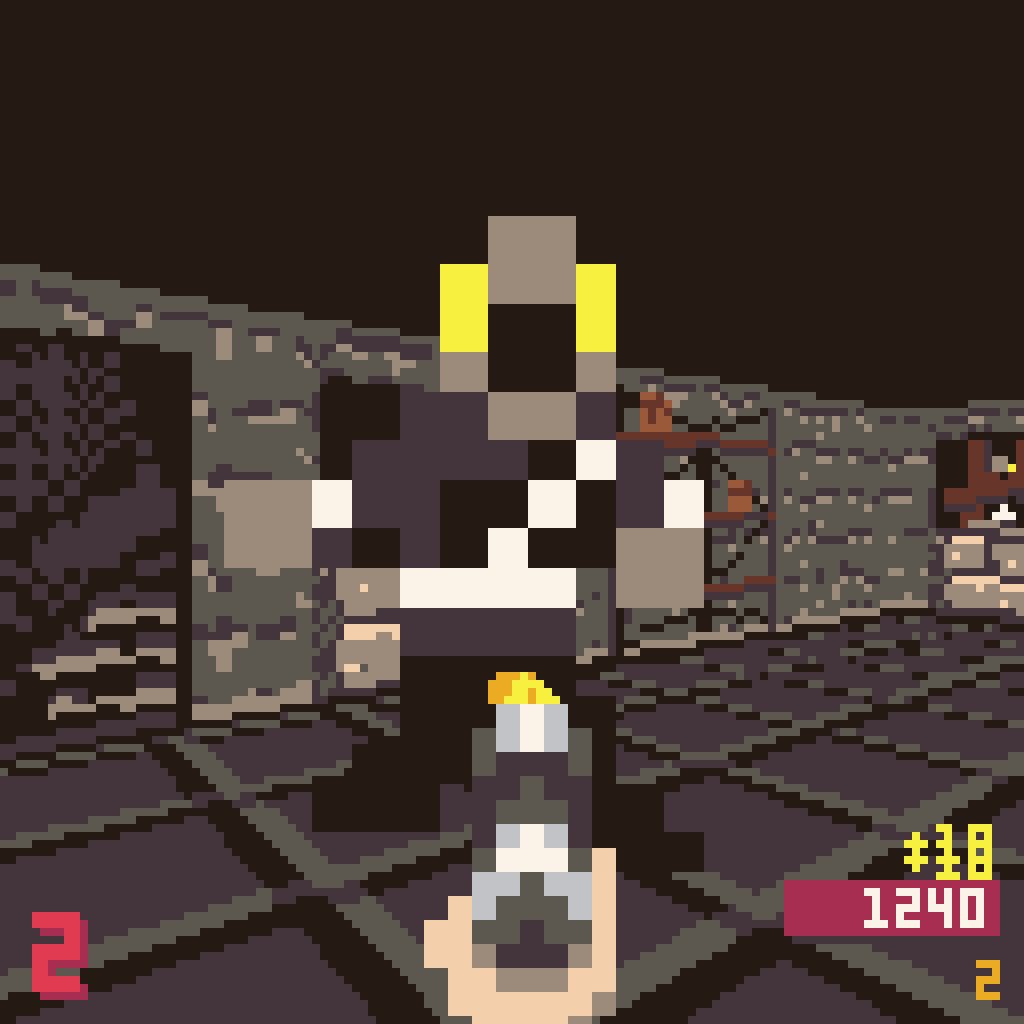 Pico der Untoten - Gameplay 1: Zombies are breaking through /// Pico-8 Adventures