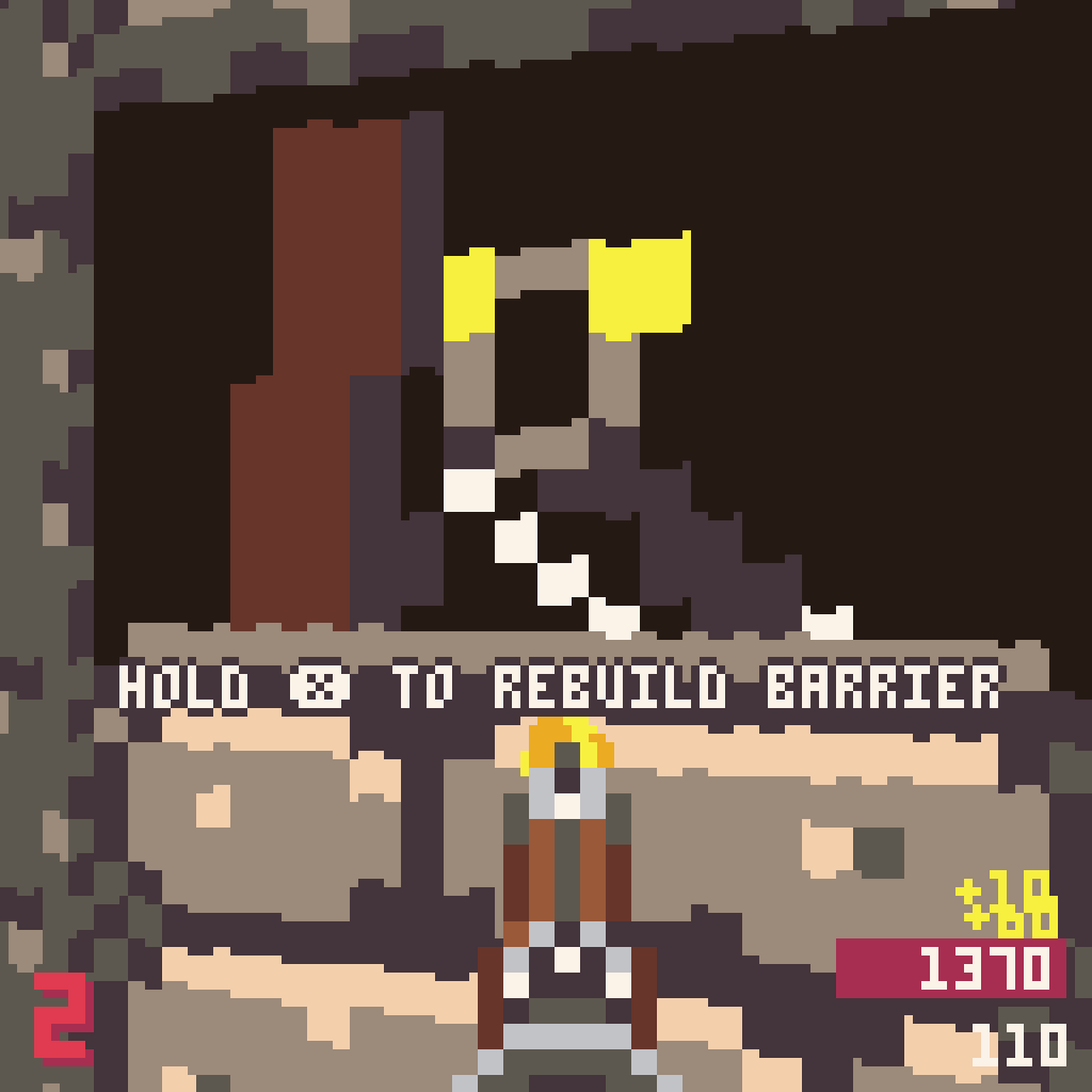 Pico der Untoten - Gameplay 2: Barriers need rebuilding /// Pico-8 Adventures