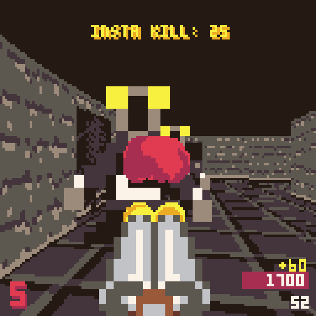 Pico der Untoten - Gameplay 3: Shotgun + insta-kill /// Pico-8 Adventures