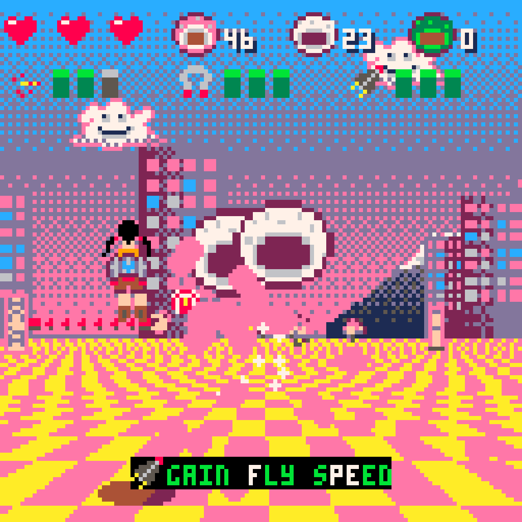 Princess Mochi - Gameplay 1: Mochi cakes & bonus drop /// Pico-8 Adventures