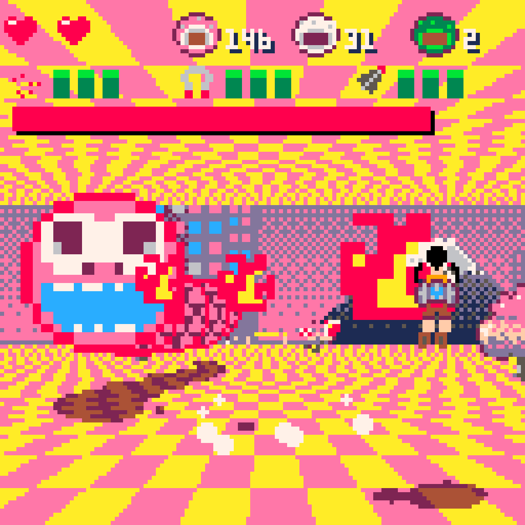 Princess Mochi - Gameplay 2: Level 1 Boss /// Pico-8 Adventures