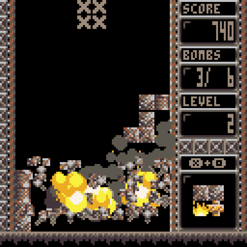 Scrap-Attack - Gameplay 1: This Tetris is rigged with TNT! /// Pico-8 Adventures